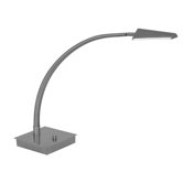 Ronin 18" Table Lamp in Brushed Platinum