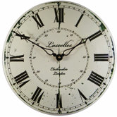 Large Enamel Wall Clockmaker Dial Wall Clock