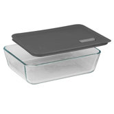No Leak Lids Rectangular Storage / Baking Dish with Six Cup Capacity