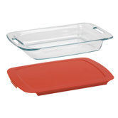 Easy Grab 3 Qt. Oblong Baking Dish with Plastic Cover