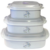 Coordinates Microwave Cookware and Storage Set with Shadow Iris Design