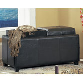 Vinyl Storage Bench