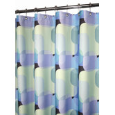 Dreamy Squares Shower Curtain in Blue