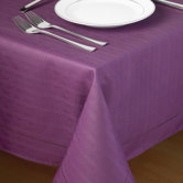 Hem Stitch Tablecloth in Plum