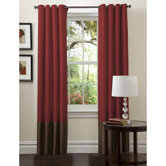 Prima Panel Pair in Red / Chocolate