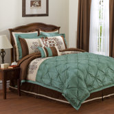 Abigail Bedding Collection in Sea Green