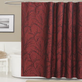 Polyester Flower Texture Shower Curtain