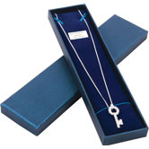 Bret Roberts Rhodium Key Cubic Zirconia Necklace