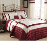 Scroll Pillow Sham in Red (Set of 2)