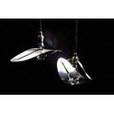 Hanging Light with Stainless Steel Lampshade