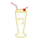 Sweets and Confections with Milkshake Painting