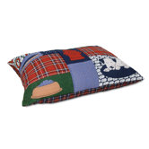 Knife Edge Pillow Novelty Quilted Dog Bed in Bed/Tartan