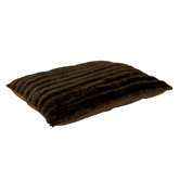 Pillow Luxury Plush/Solid Pet Bed in Expresso