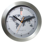 GMT Wall Clock with World Map