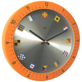 Oceanmaster Wall Clock in Orange