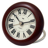 Roma Rondo Wooden Travel Alarm Clock