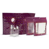 TSA 3-1-1 Compliant 4 Travel Bags and 4 Bottles