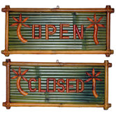 Open and Closed Garden Sign