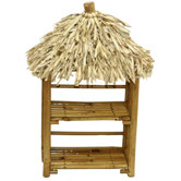 Natural Bamboo Folding CD Multimedia Storage Rack