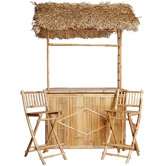 Bamboo 3 Piece Tiki Bar