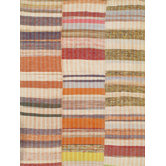 Kilim Striped Ivory Rug