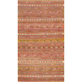 Kilim Brown Striped Rug