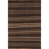 Kilim Black Striped Rug