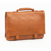Tuscan Flap Briefcase in Tan