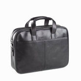 Tuscan Top Handle Briefcase in Black