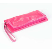 Wellie Foldover Clutch in Fuschia