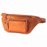 Vachetta Kangaroo Pouch Hip Pack in Tan