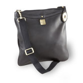 Leather Turnlock Crossbody