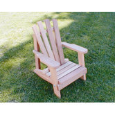 Cedar Furniture and Accessories Child Size Wide Slat Adirondack Chair