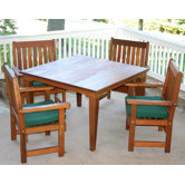 Cedar Get Together 5 Piece Dining Set