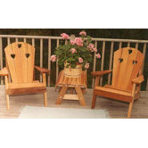 Cedar Country Hearts Adirondack Chair Collection