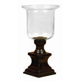 Rustic Metal Glass Hurricane