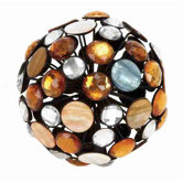 Loft Metal Jewel Ball D&eacute;cor