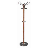 Urban Trends Deep Brown Metal Marble Coat Rack