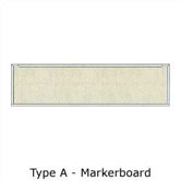 Series 800 Type A Markerboard 4'H x 12'W