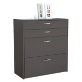 Four Drawer Storage/Filing Cabinet in Espresso Wenge