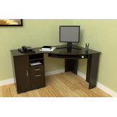 Corner Desk with Shelf