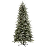 Frosted Frasier Fir 8.5' Artificial Christmas Tree with Clear Lights