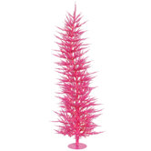 Colorful Laser 5' Pink Artificial Christmas Tree