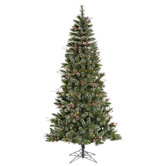 4.5' Snowtip Berry/Vine Artificial Christmas Tree with Clear Lights