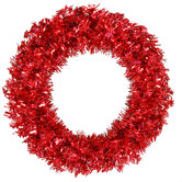 Red Wide Cut 60" Wreath in Red