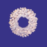 Prelit Crystal  Wreath with Clear Lights