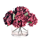 Floral Hydrangea in Cylinder Vase
