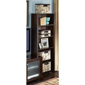 Grand Expressions 5-Shelf Bookcase in Warm Molasses Finish