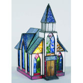 26cm Tiffany One Light Church Table Lamp