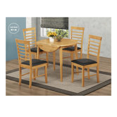 Athens Oak Round Drop Leaf Table